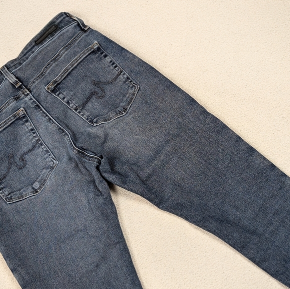 AG Adriano Goldschmied Farrah Skinny Ankle High Rise Medium Wash 26R Raw Hem - Picture 11 of 16